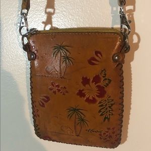 Small leather crossbody bag